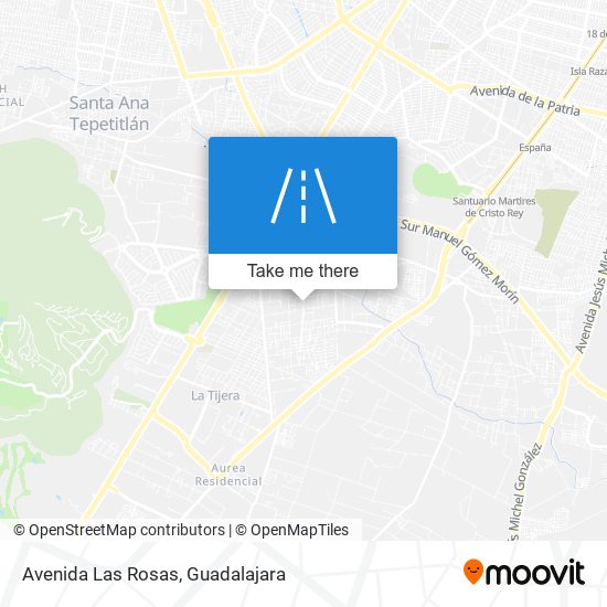 Mapa de Avenida Las Rosas