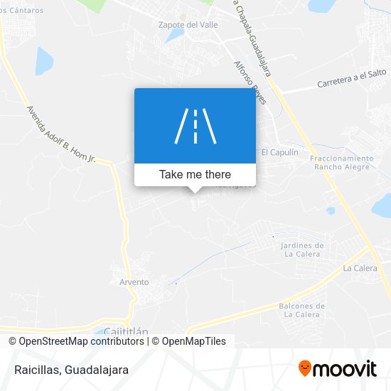 Mapa de Raicillas