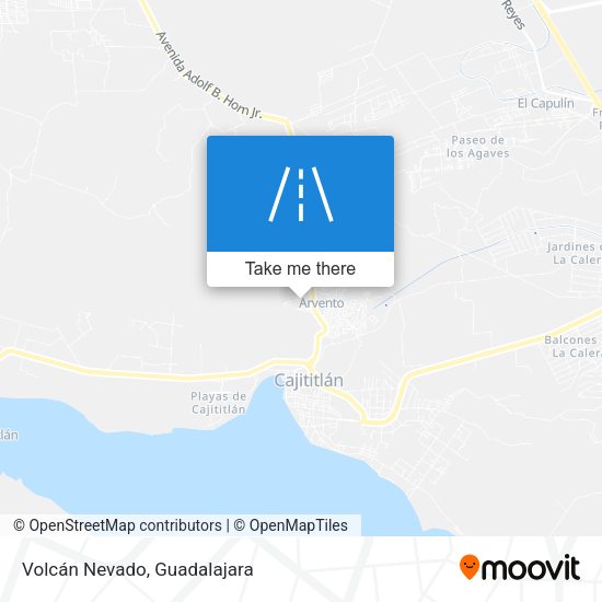 Volcán Nevado map