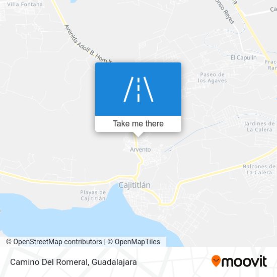 Camino Del Romeral map