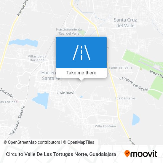 Mapa de Circuito Valle De Las Tortugas Norte