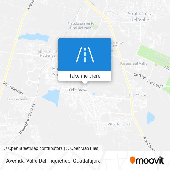 Avenida Valle Del Tiquicheo map