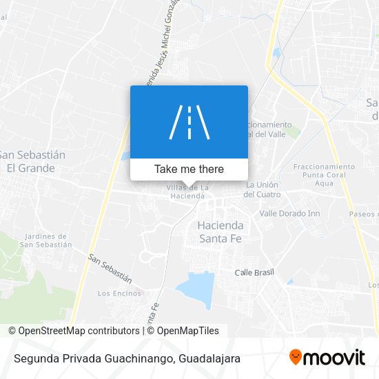 Segunda Privada Guachinango map