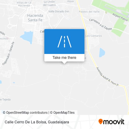 Calle Cerro De La Bolsa map