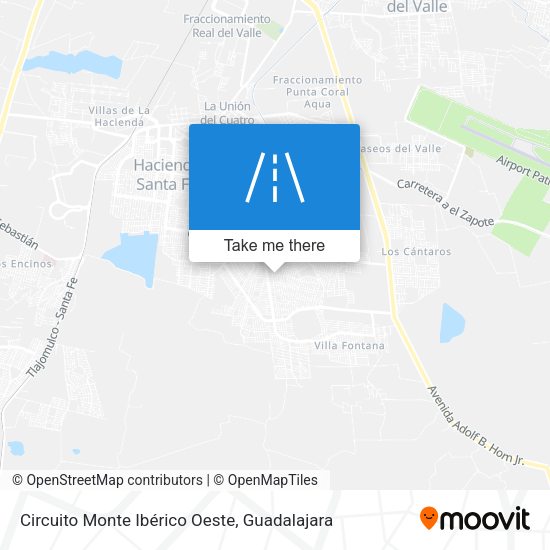 Mapa de Circuito Monte Ibérico Oeste