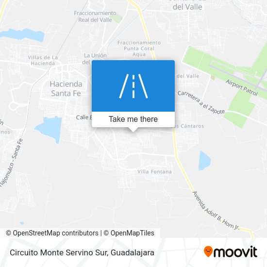 Circuito Monte Servino Sur map