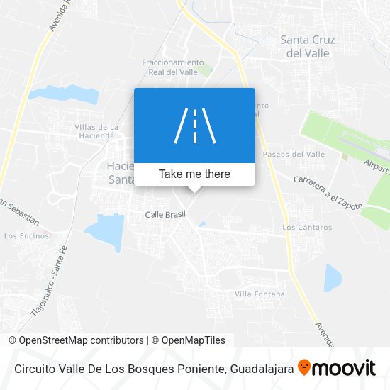 Circuito Valle De Los Bosques Poniente map