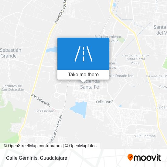 Calle Géminis map