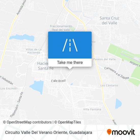 Circuito Valle Del Verano Oriente map