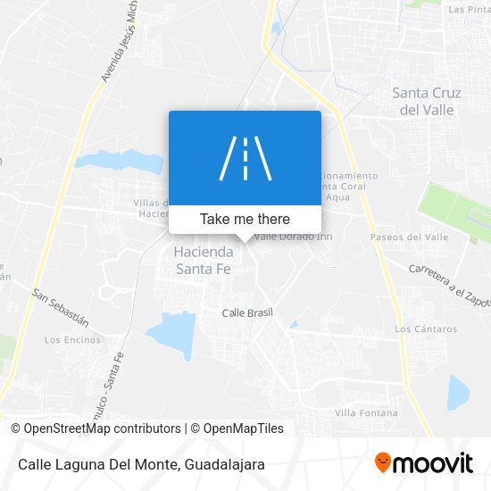 Calle Laguna Del Monte map