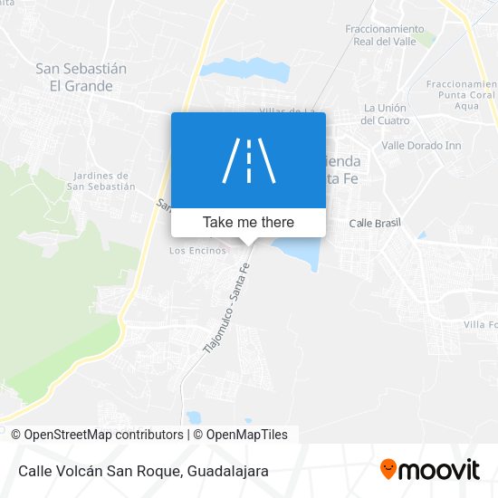 Mapa de Calle Volcán San Roque
