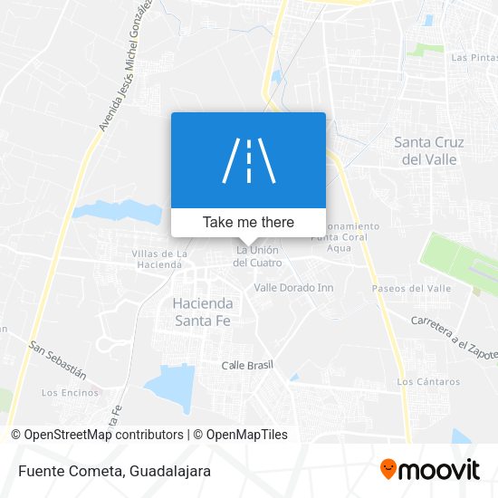 Mapa de Fuente Cometa