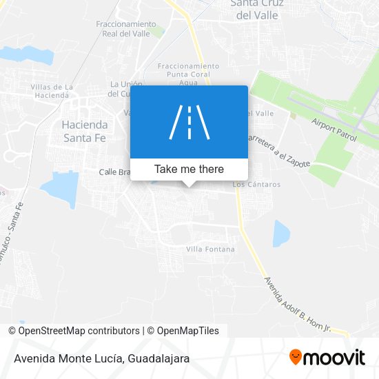 Avenida Monte Lucía map