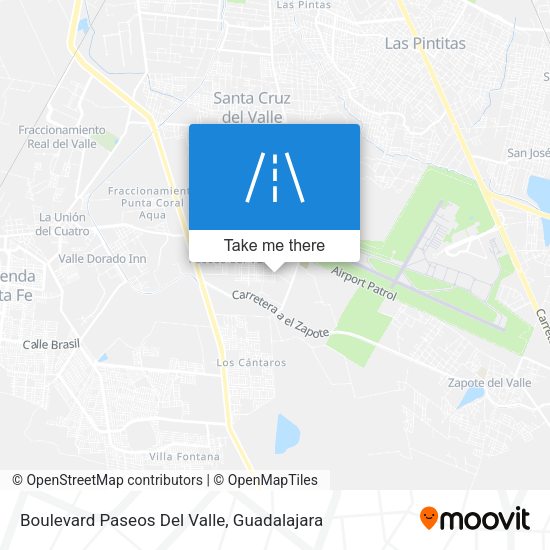 Boulevard Paseos Del Valle map