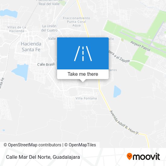 Mapa de Calle Mar Del Norte