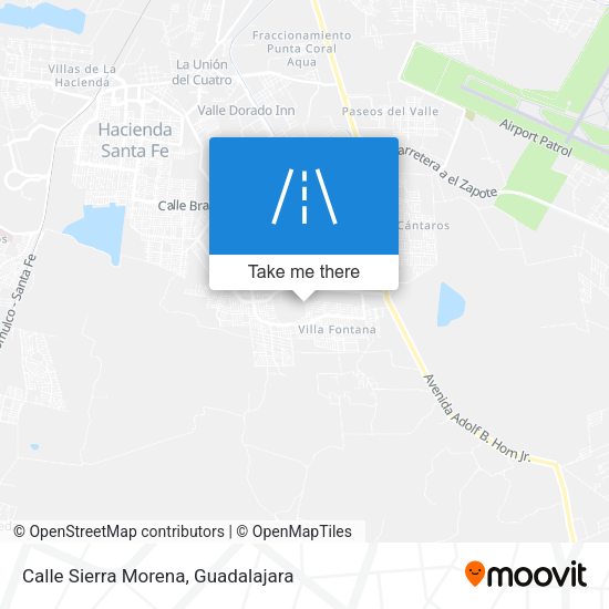 Mapa de Calle Sierra Morena
