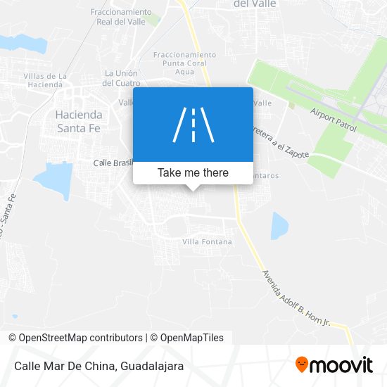 Calle Mar De China map