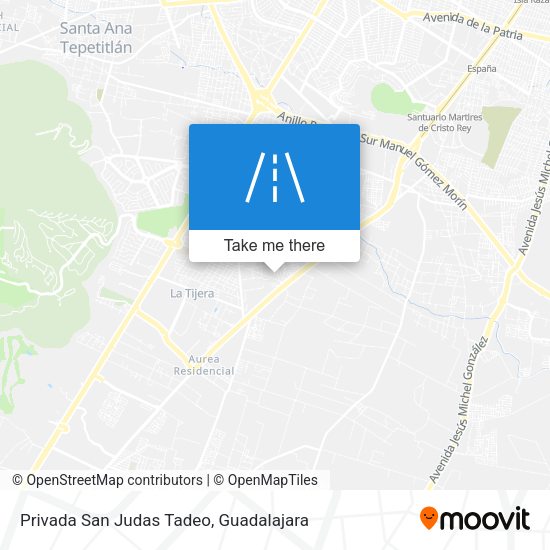 Privada San Judas Tadeo map