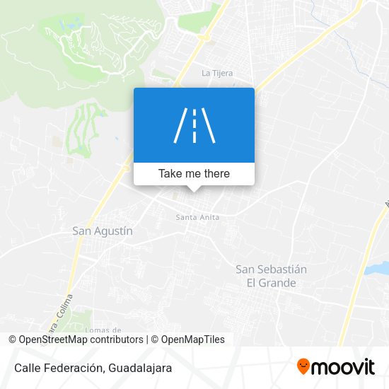 Calle Federación map