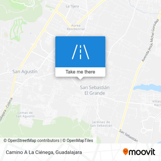 Mapa de Camino A La Ciénega