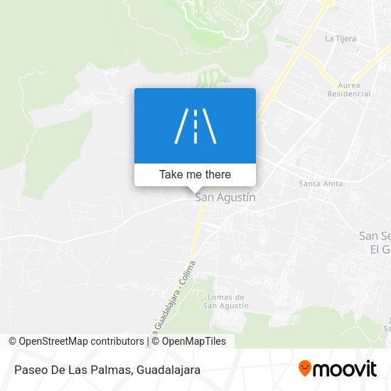 Paseo De Las Palmas map