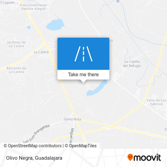 Mapa de Olivo Negra