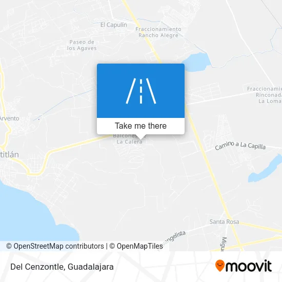 Del Cenzontle map