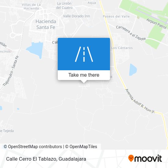 Calle Cerro El Tablazo map