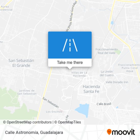 Mapa de Calle Astronomía