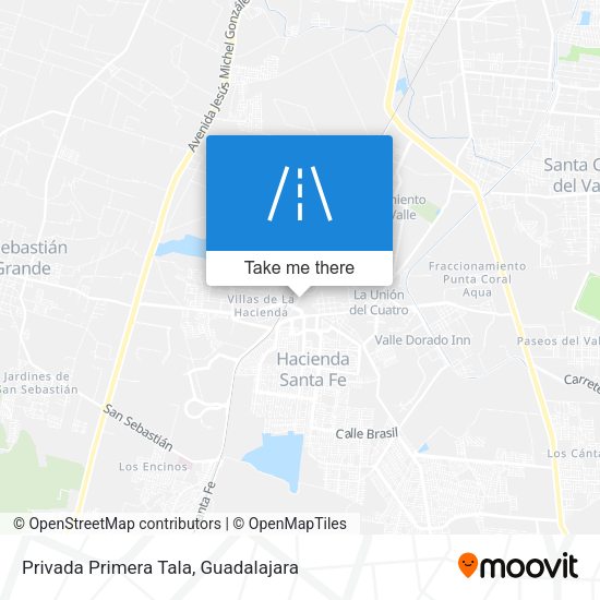 Privada Primera Tala map