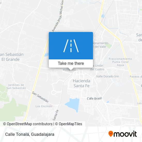 Calle Tonalá map