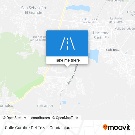 Calle Cumbre Del Tezal map