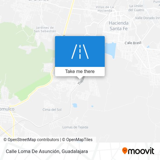 Mapa de Calle Loma De Asunción