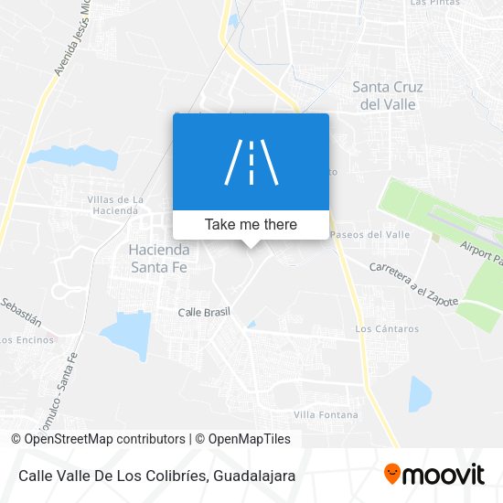 Calle Valle De Los Colibríes map