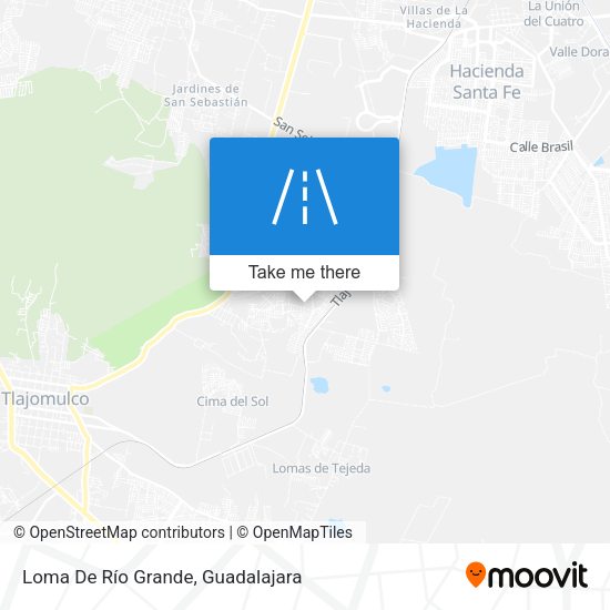 Loma De Río Grande map