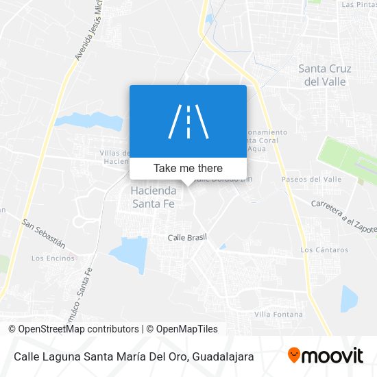 Calle Laguna Santa María Del Oro map