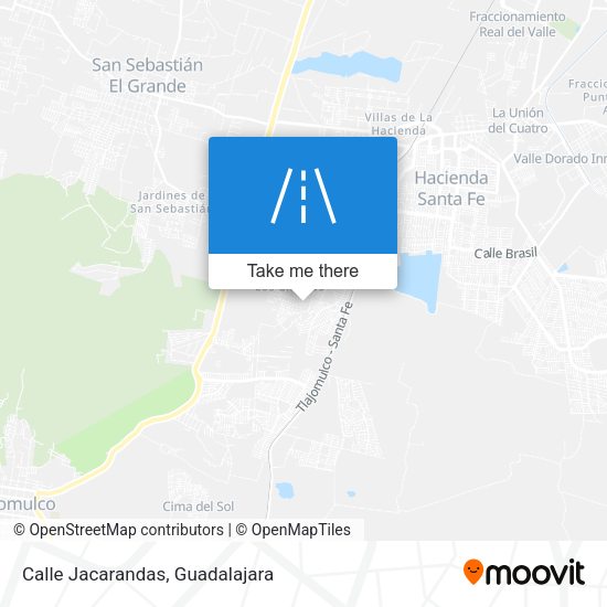 Mapa de Calle Jacarandas