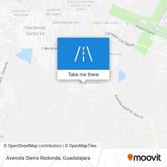 Mapa de Avenida Sierra Redonda