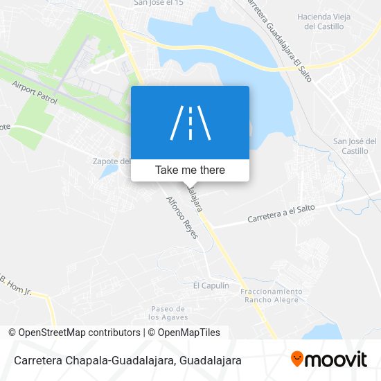Mapa de Carretera Chapala-Guadalajara
