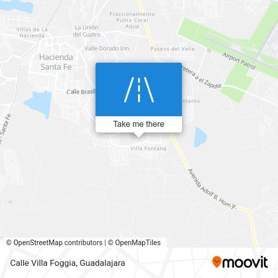 Calle Villa Foggia map