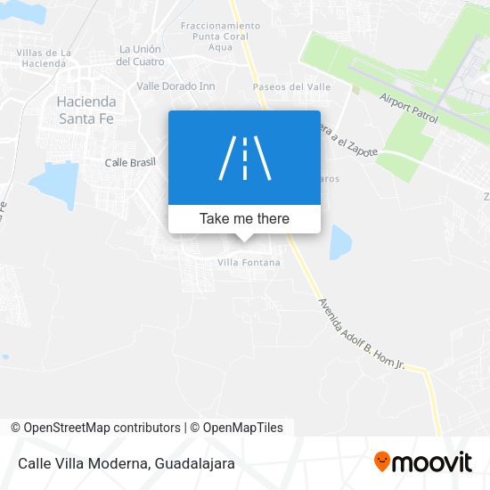 Calle Villa Moderna map