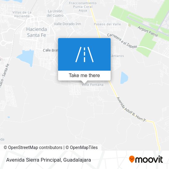 Avenida Sierra Principal map
