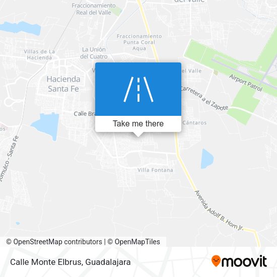 Mapa de Calle Monte Elbrus