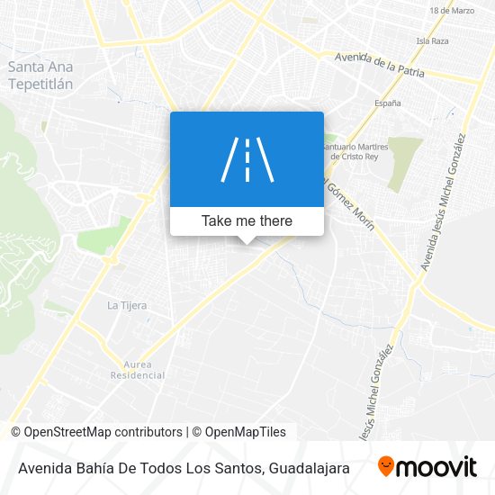 Avenida Bahía De Todos Los Santos map