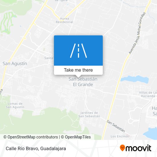 Calle Río Bravo map