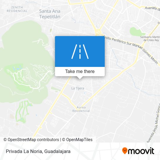 Privada La Noria map
