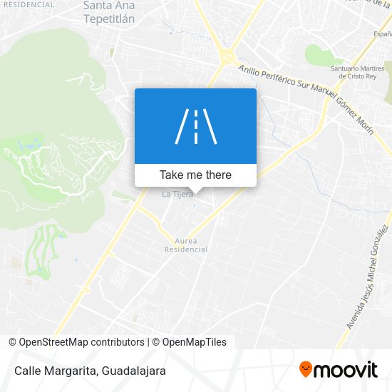 Mapa de Calle Margarita