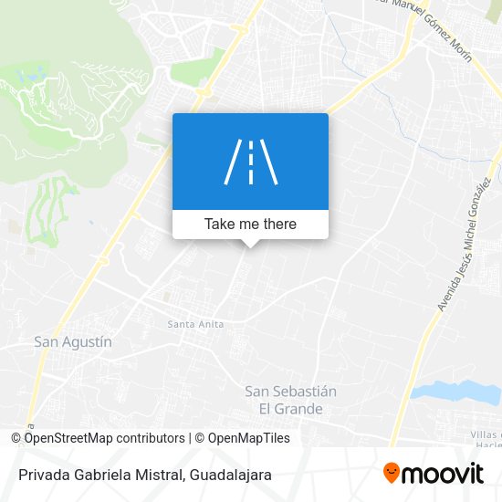 Privada Gabriela Mistral map