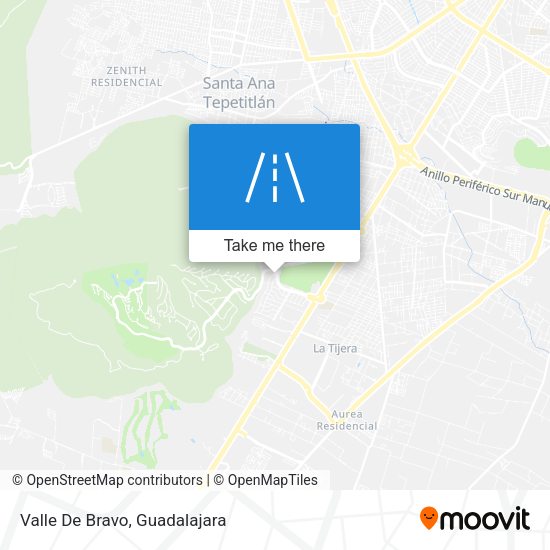 Mapa de Valle De Bravo
