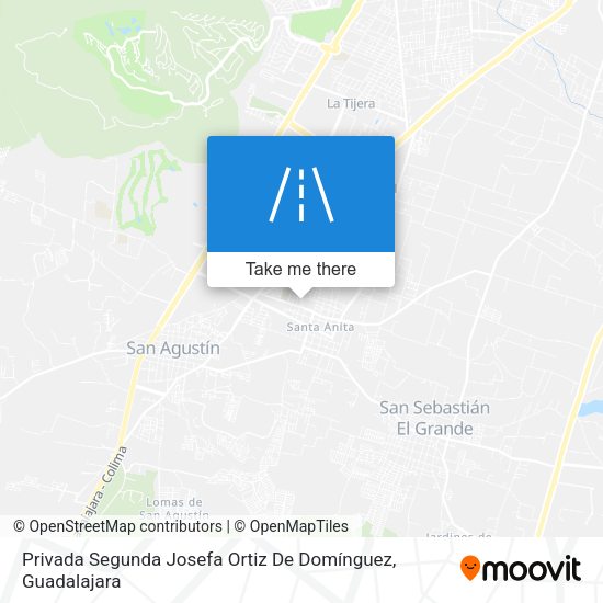 Privada Segunda Josefa Ortiz De Domínguez map